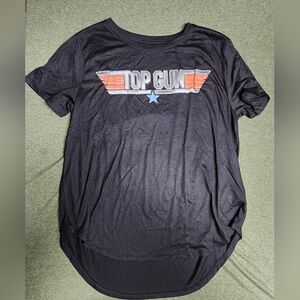 Top Gun Women's Black Short Sleeve Tee New Without Tags